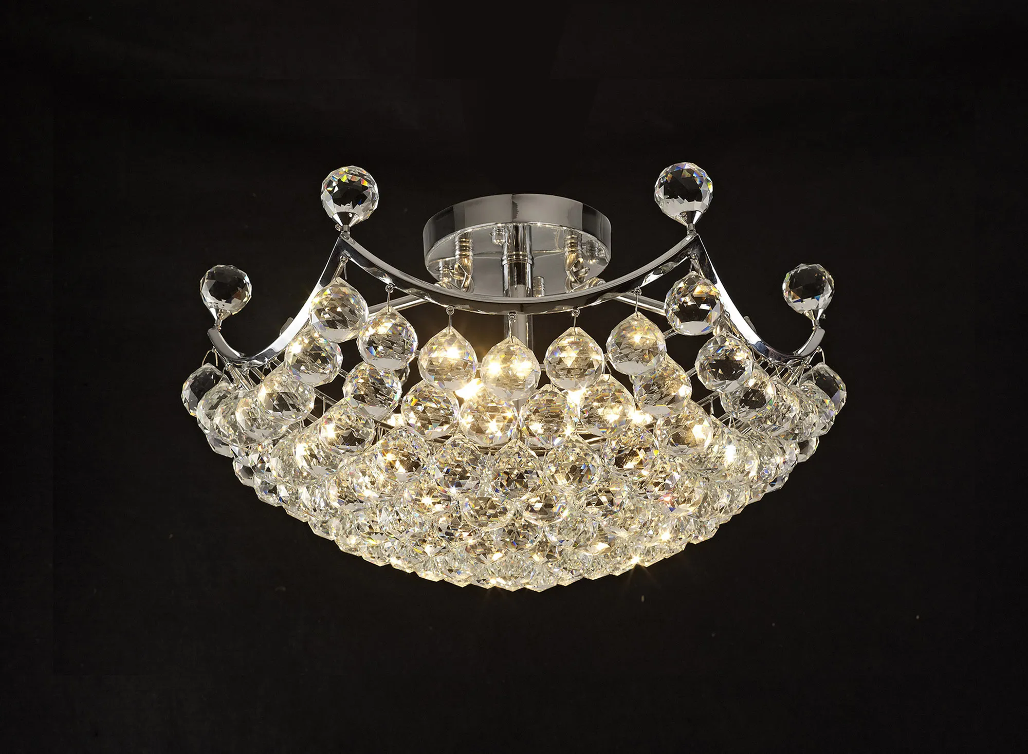 IL30033  Cesto Crystal Ceiling 6 Light